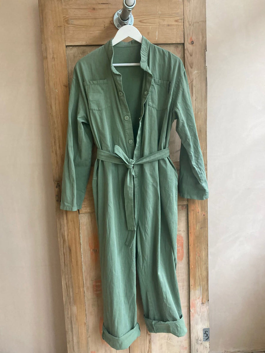 THE POTTER / Short Sleeve Denim Jumpsuit