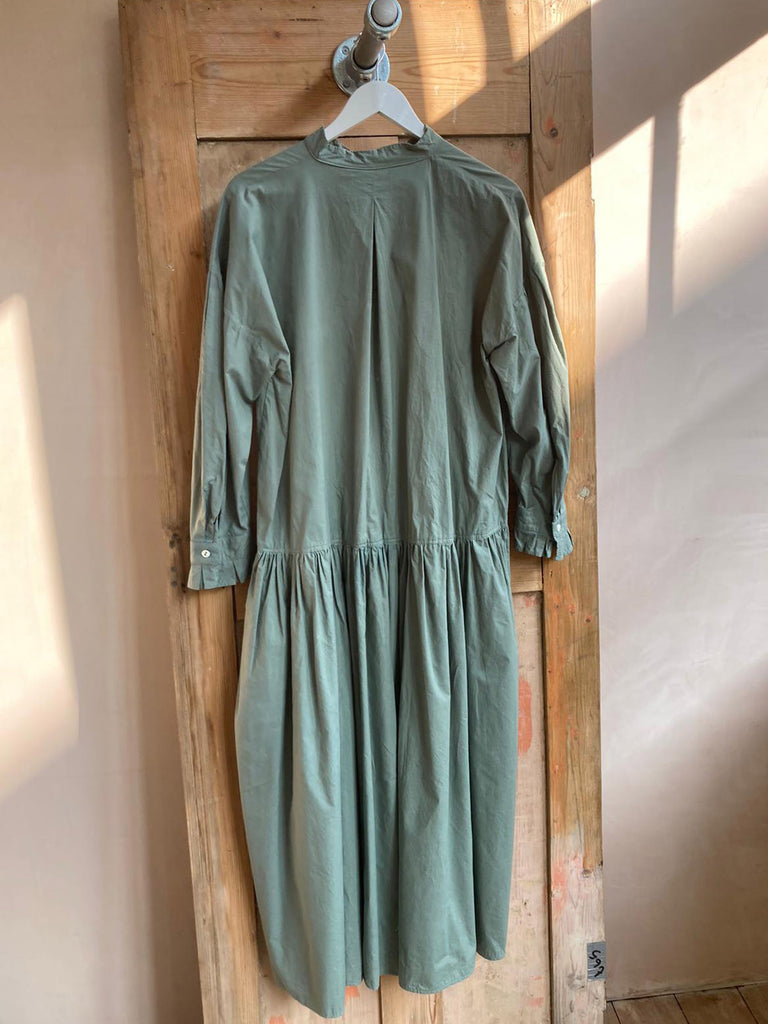 Les Animaux Long Sleeve Organic Poplin Poet Dress