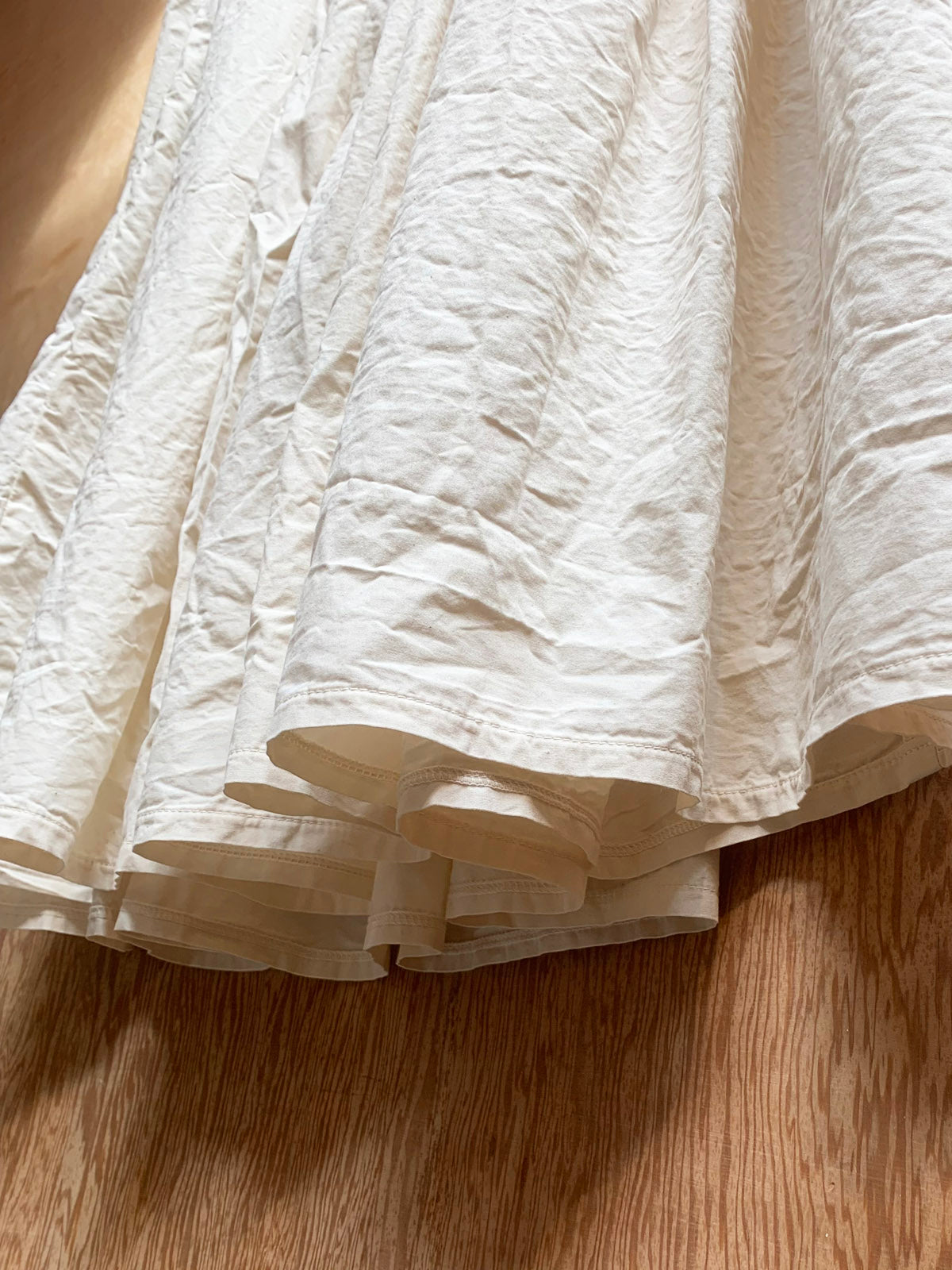 THE HERBALIST / Elasticated Cotton Poplin Knee Length Skirt – Les