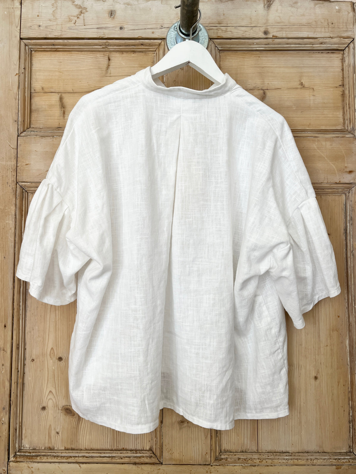 THE POET / Short Sleeve Linen Blouse – Les Animaux