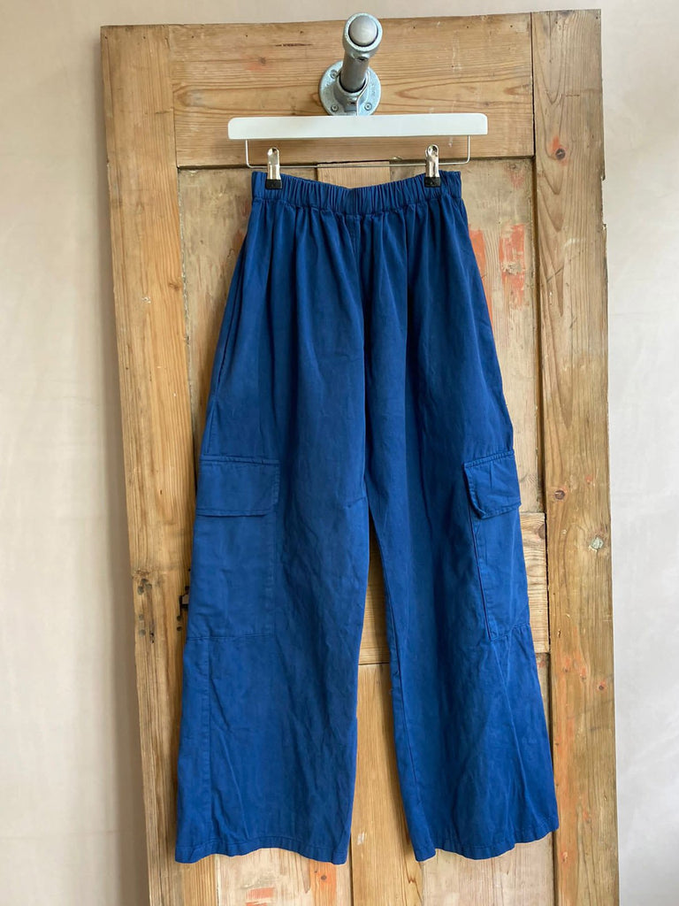 Les Animaux Elastic waist Cargo pant French Navy